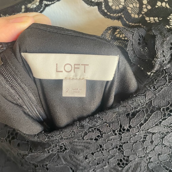 LOFT Cutout Back Lace Dress - Picture 7 of 7